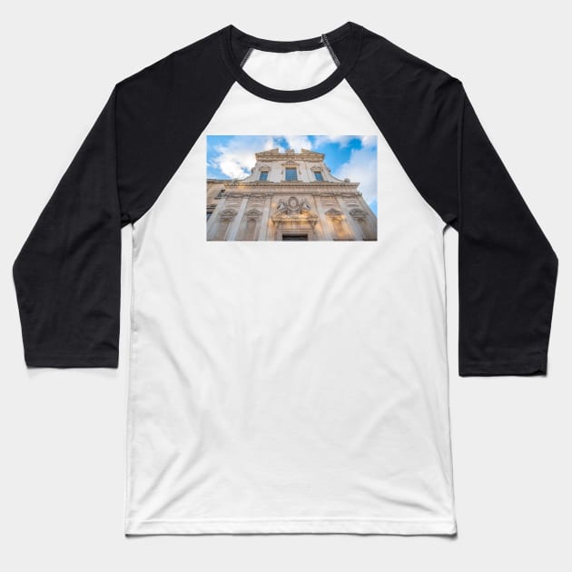 Church of Jesus or Madonna del Buon Consiglio in Lecce, Italy Baseball T-Shirt by mitzobs